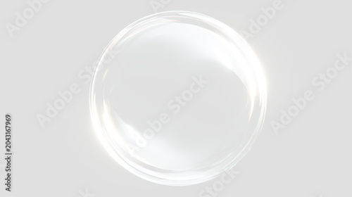 Fotografía Transparent soap bubble sphere floating abstract background.