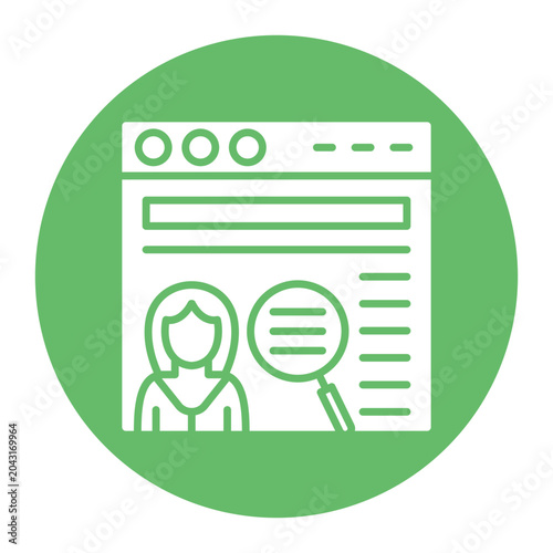 Obraz na plátně False Information Vector Icon