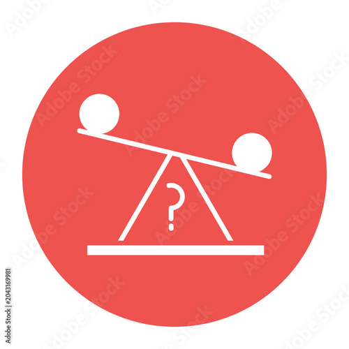 Foto Media Bias Vector Icon