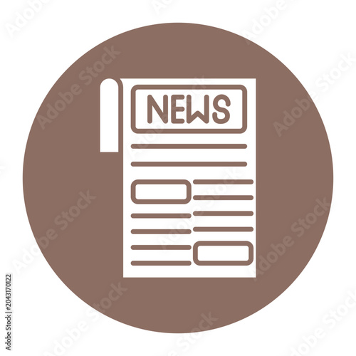 Obraz na płótnie Satirical News Vector Icon