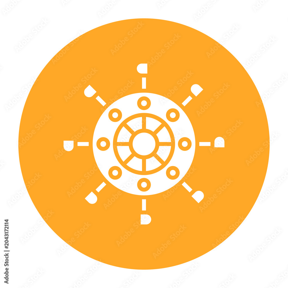 Obraz premium Ferris Wheel Vector Icon