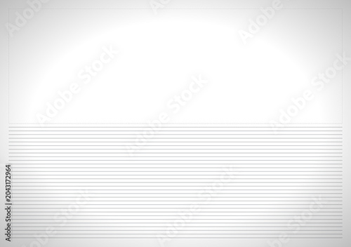Abstract white gradient background with horizontal lines  
