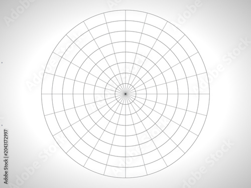 Circular grid background with concentric lines in white  