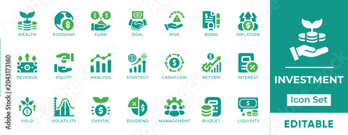 Quadro su tela Investment Finance Stock Market Trading Wealth Portfolio Liquidity Volatility In