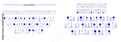Fotografie Paradox Quote Cryptogram Puzzle with Solution Vector: The only way to get rid o