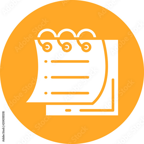 Fotografia Notes Vector Icon