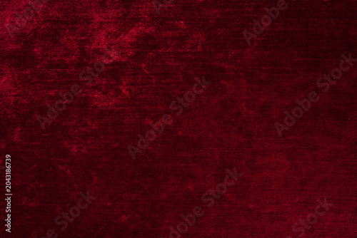 Schilderij op canvas Dark red purple crushed velvet texture background, luxury burgundy velour fabric with soft shiny pattern