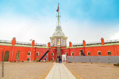 Foto The courtyard of the Peter and Paul Fortress. Bastion.