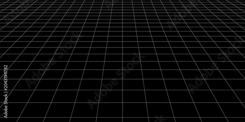Valokuva Futuristic perspective grid box