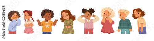 Obraz na plátne Children expressing feelings