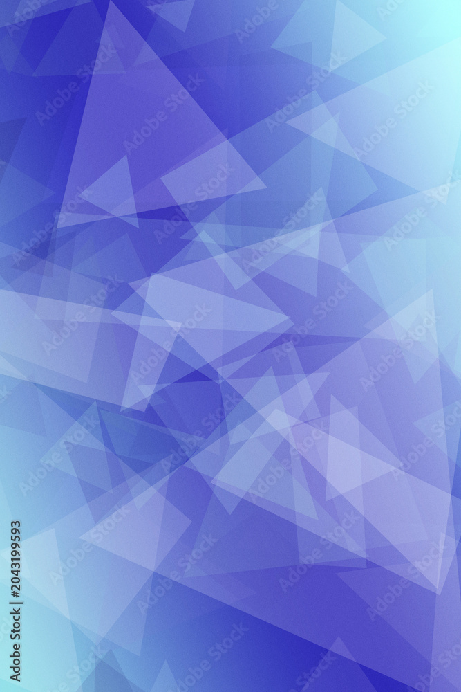 Fototapeta premium An abstract blue geometric polygon pattern with soft gradients and sharp facets, creating a modern, calm backdrop ideal for headlines and design layouts.