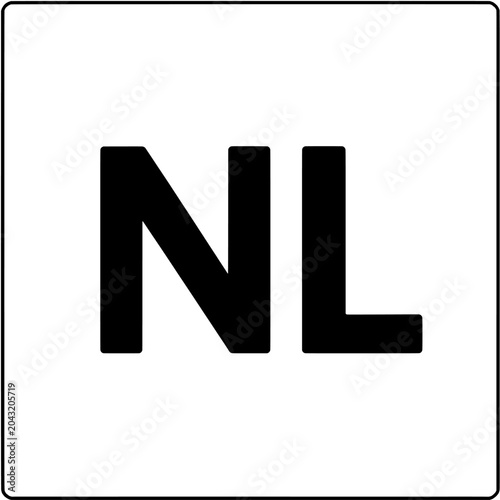 Fényképezés NL Country Code Symbol Netherlands Identifier Icon