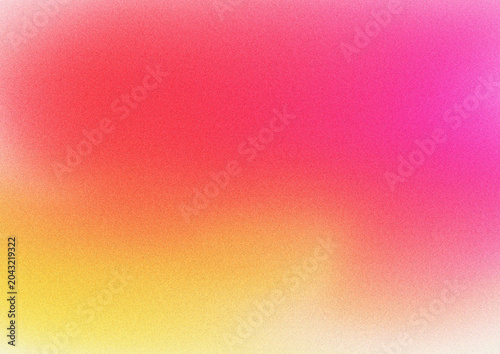 Obraz na plátně 明るくエネルギッシュなノイズ入りグラデーション背景（赤、ピンク、黄色）