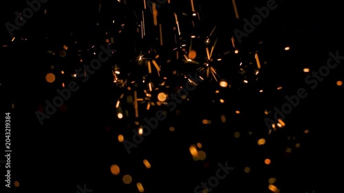 Fire particles fire sparks dust particles overlay background Fire flakes and bonfire background. Fire particles moving fast with the wind. Hot burning fire sparks and ashes motion 4k  dust burning hot