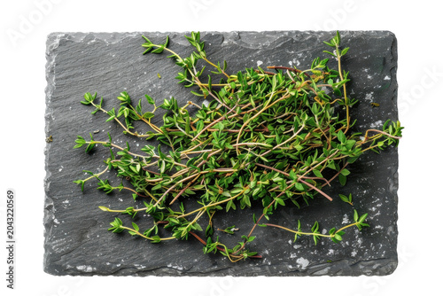 green tea leaves