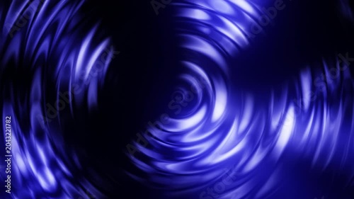 Abstract Glowing Blue Spiral Motion Background, Seamless Loop