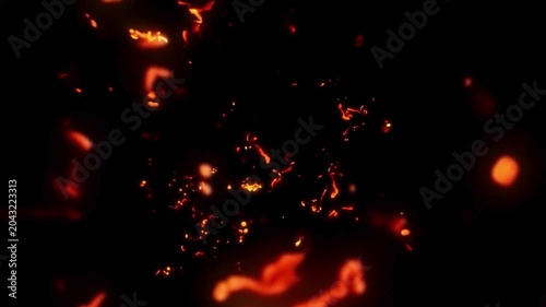Fire particles fire sparks dust particles overlay background Fire flakes and bonfire background. Fire particles moving fast with the wind. Hot burning fire sparks and ashes motion 4k  dust burning hot