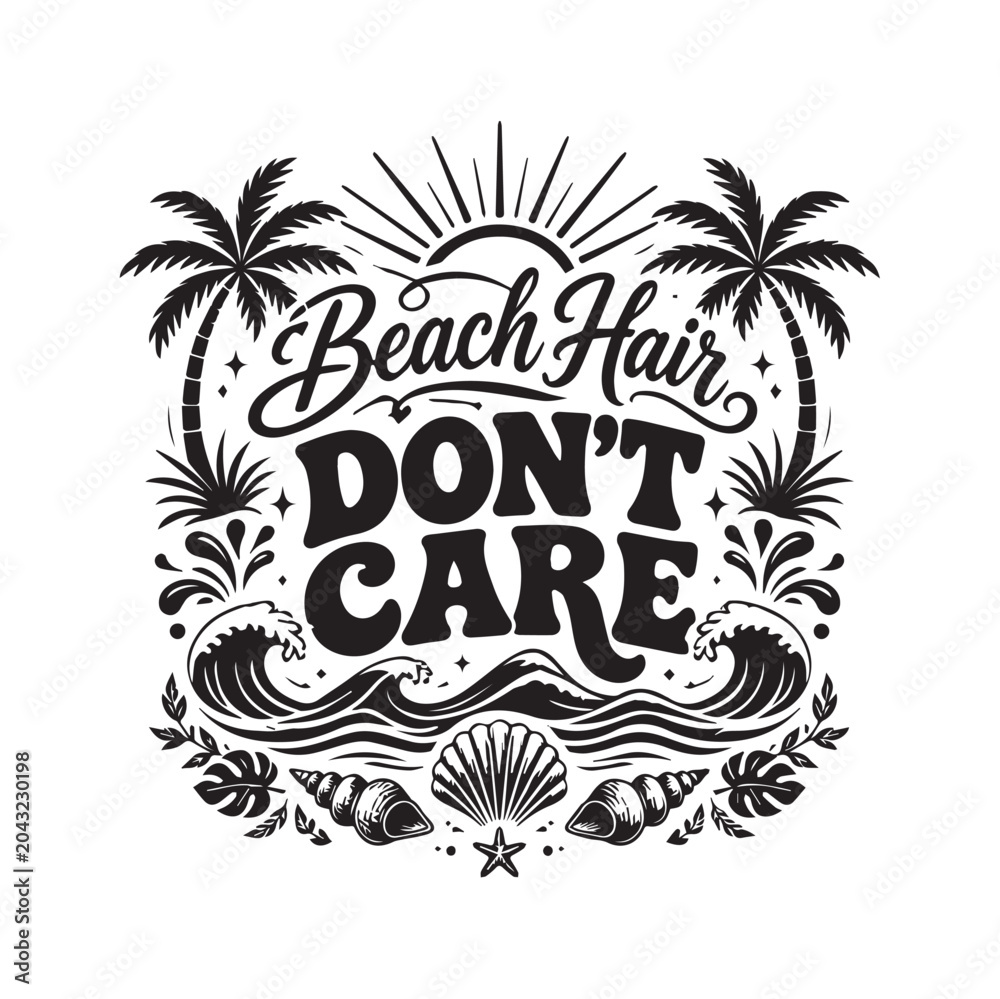 Obraz premium Summer Vibes SVG Design