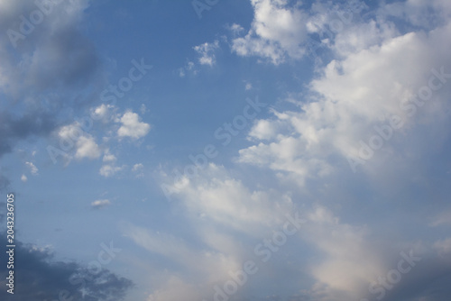 Photos It is a cloudy late afternoon sky.