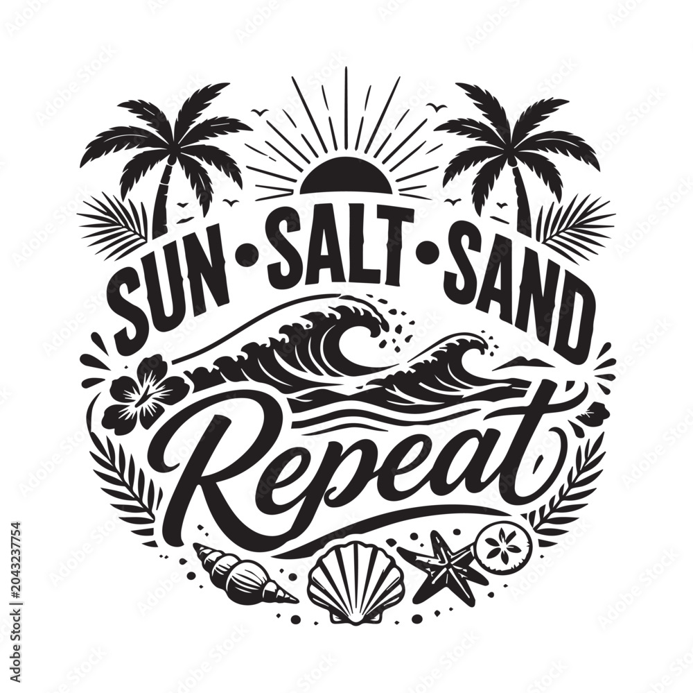 Obraz premium Chasing Sunshine SVG Design