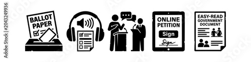 Photos Civic Engagement & Government Grunge Icons