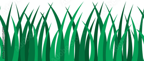 Bild auf Leinwand Emerald green grass