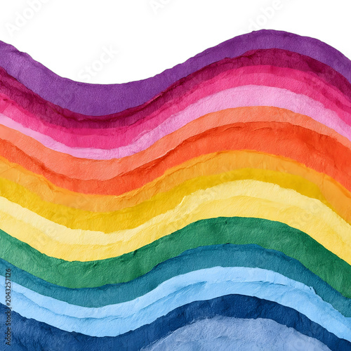 Colorful Layered Paper Texture Background