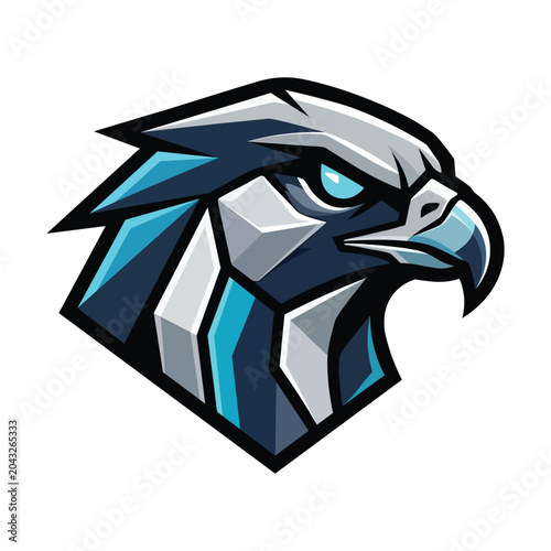 Mechanical Eagle Esports Mascot Logo