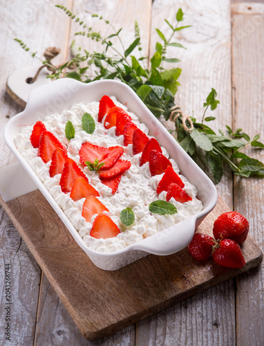 strawberry tiramisu traditional italian dessert