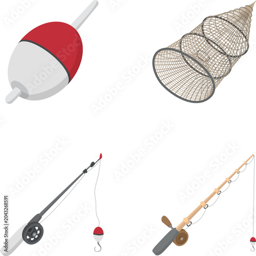 Konstfotografi Tools for sport fishing and outdoor hobby activities