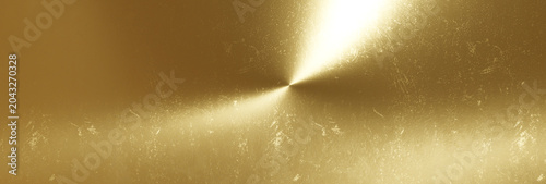 3D Rendering of a gold textured background with anisotropic light reflection