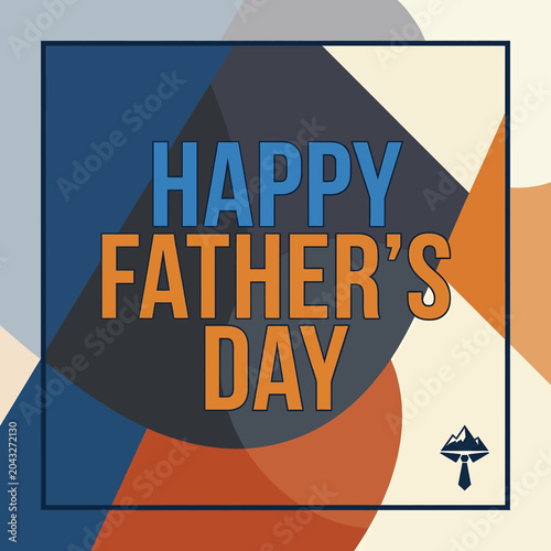 Happy Fathers Day Celebration Design Background.