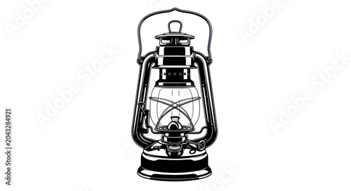 Photos Vintage Oil Lantern Vector Illustration
