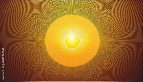 Sun With Rays Illustration