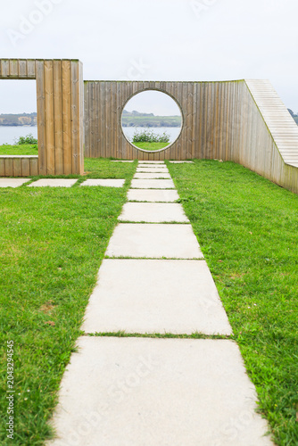 The Loctudy Viewpoint, a scenic coastal lookout located in Ribadeo town, Galicia