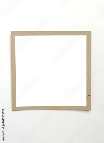 Photo frame isolated. Retro photo frame collage isolated