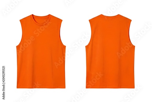 Sleeve less shirt, vest mock up 