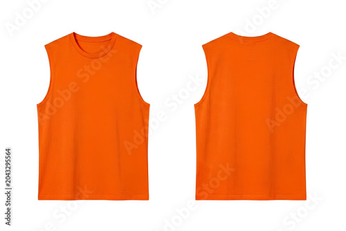 Sleeve less shirt, vest mock up 