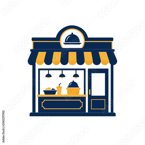 Bakery Food Kiosk Storefront Icon