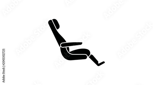 Reclining Seat Vector Illustration