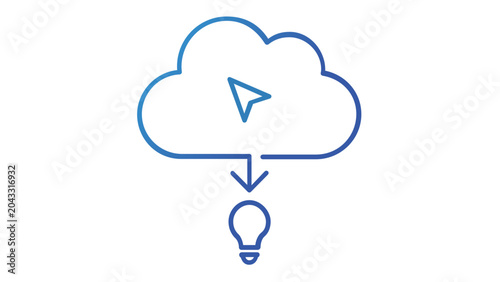 Modern vector icon of an information tooltip popup box for user interface guidance, minimalist line art illustration perfect for web application help systems and mobile navigation elements.