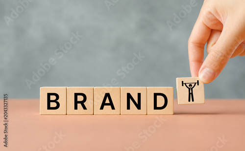 Foto Build a strong brand, Brand concept