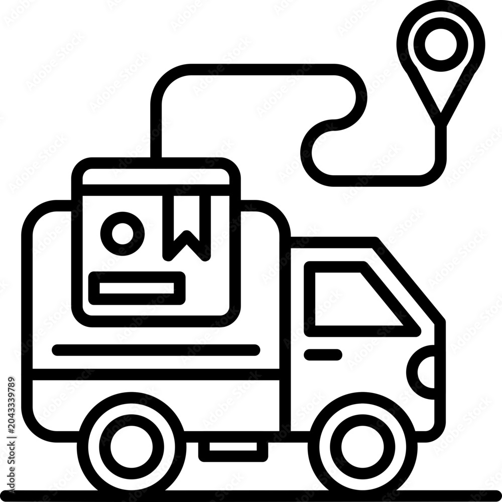 Fototapeta premium Order Tracking Icon