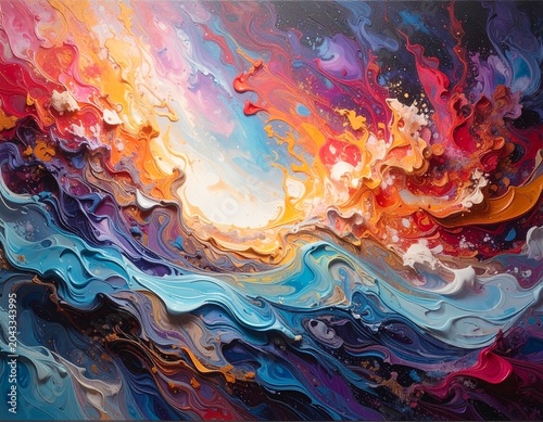 Fiery waves meet cosmos