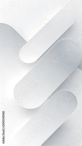 Abstract White Transparent Layers Modern Geometric
