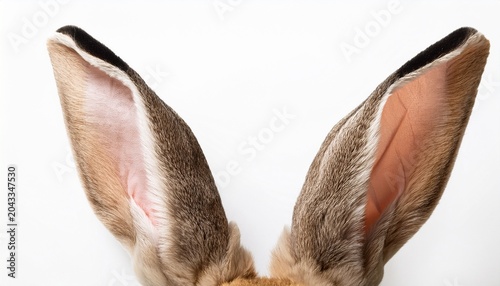 Rabbit Ears Isolated On White
