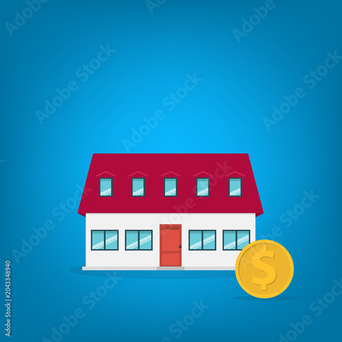 Home Investment Mortgage Concept Animation Real Estate Property Purchase Finance Budget Savings	