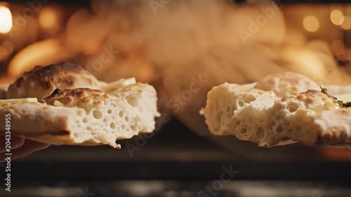 Steaming Pizza Fresh From the Oven