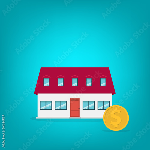 Home Investment Mortgage Concept Animation Real Estate Property Purchase Finance Budget Savings	