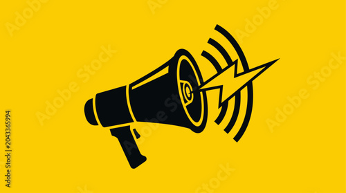 Photos A graphic illustration of a megaphone.